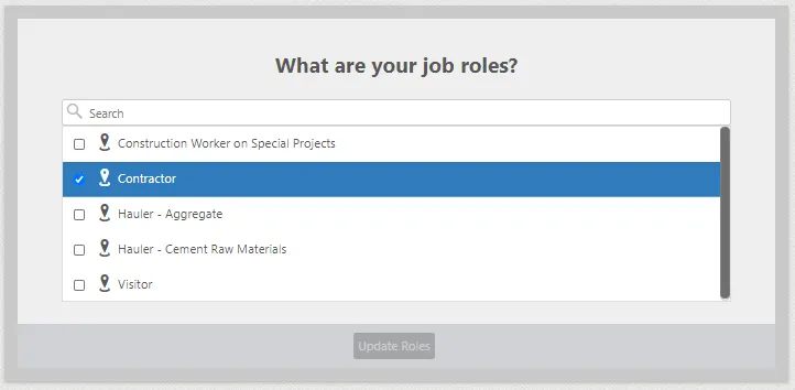 Job Roles Screenshort