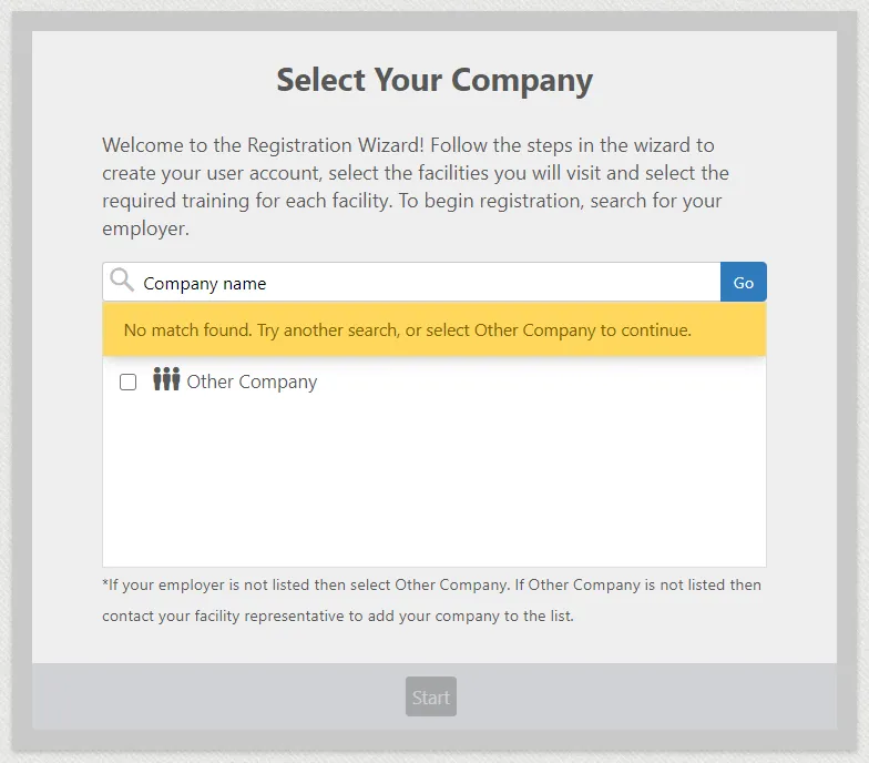 Select Your Company - Image