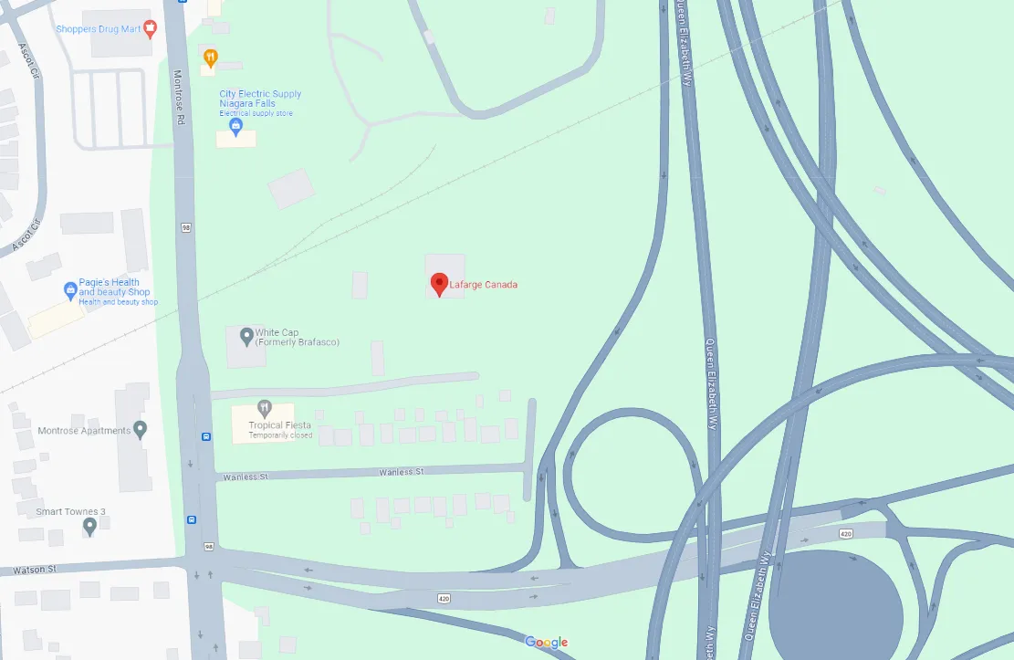 Lafarge Montrose Road Map
