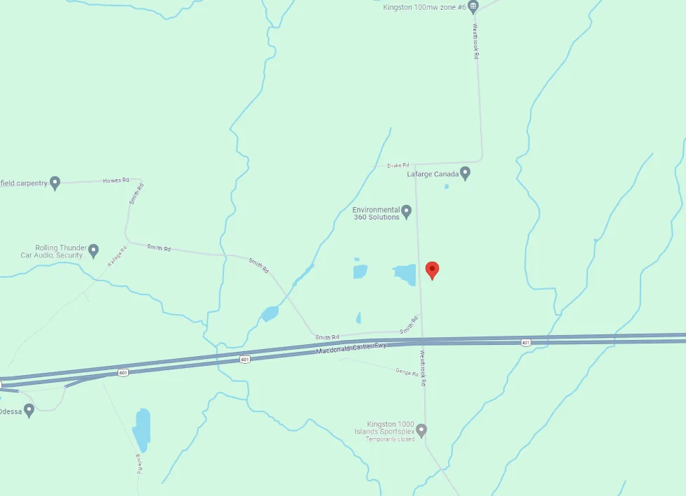 Lafarge Westbrook Quarry Map