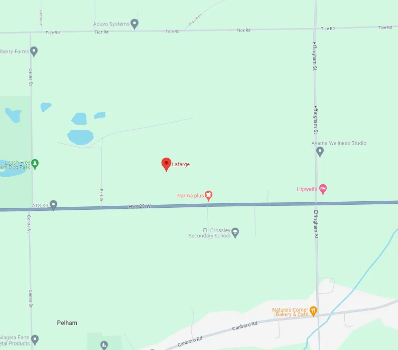 Lafarge Park Street Map