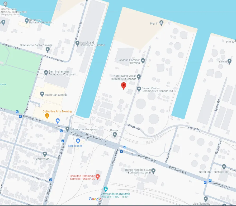 Lafarge Victoria Avenue N Map